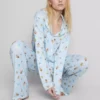 Pijamale boyfriend cu imprimeu Ice Age Pijamale boyfriend cu imprimeu Ice Age