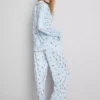Pijamale boyfriend cu imprimeu Ice Age Pijamale boyfriend cu imprimeu Ice Age