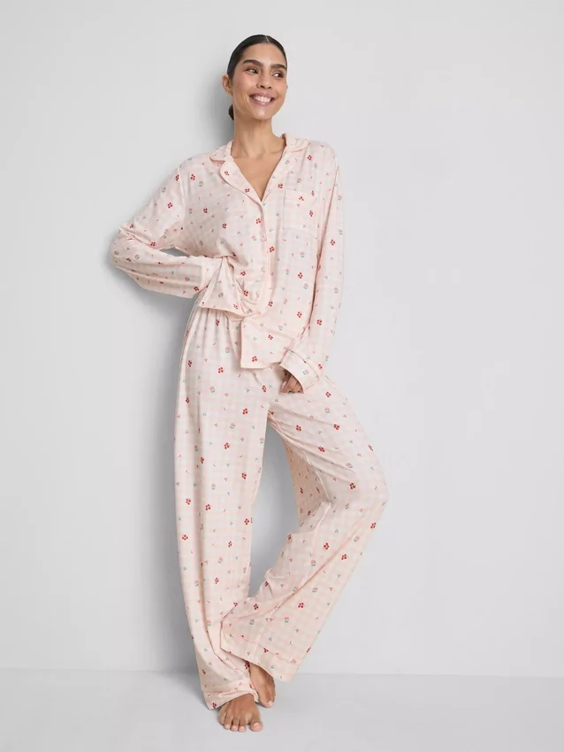 Pijamale boyfriend cu imprimeu în carouri Stacey Solomon Pijamale boyfriend cu imprimeu în carouri Stacey Solomon