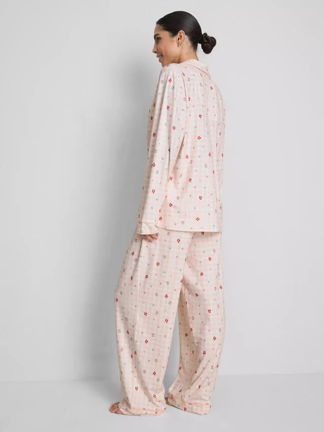 Pijamale boyfriend cu imprimeu în carouri Stacey Solomon Pijamale boyfriend cu imprimeu în carouri Stacey Solomon