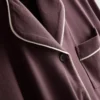 Pijamale boyfriend din jersey cu bordură Pijamale boyfriend din jersey cu bordură