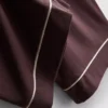 Pijamale boyfriend din jersey cu bordură Pijamale boyfriend din jersey cu bordură