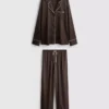 Pijamale „boyfriend” din satin Pijamale „boyfriend” din satin