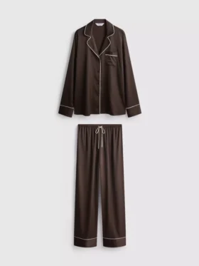 Pijamale „boyfriend” din satin