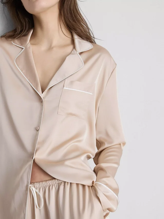 Pijamale „boyfriend” din satin Pijamale „boyfriend” din satin