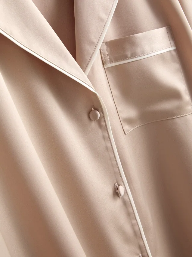 Pijamale „boyfriend” din satin Pijamale „boyfriend” din satin