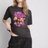 Pijamale Bratz din bumbac cu imprimeu leopard Pijamale Bratz din bumbac cu imprimeu leopard