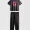 Pijamale Bratz din bumbac cu imprimeu leopard Pijamale Bratz din bumbac cu imprimeu leopard
