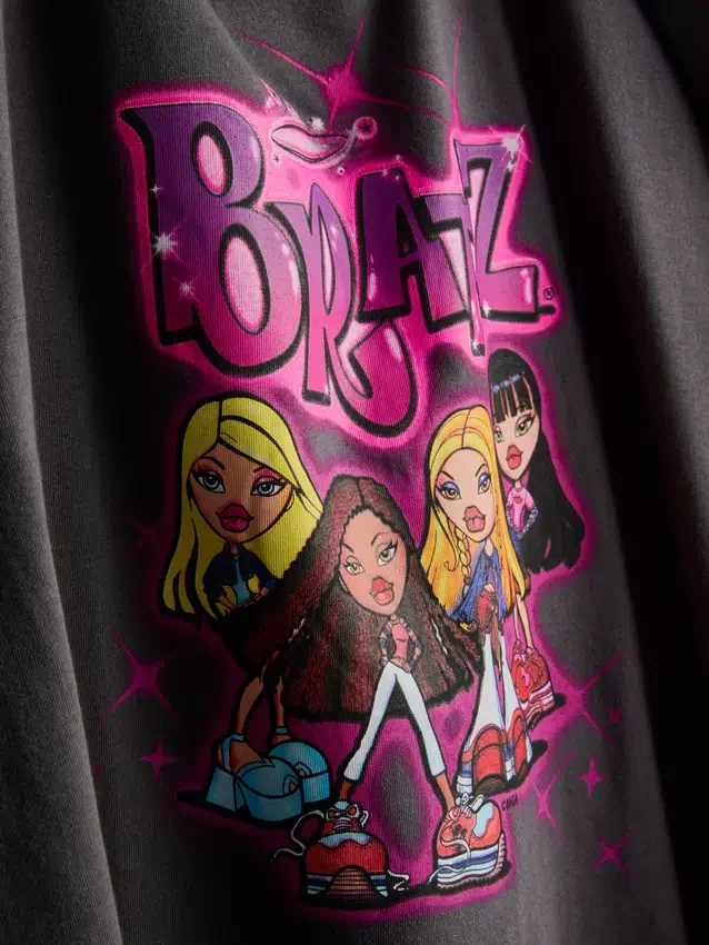 Pijamale Bratz din bumbac cu imprimeu leopard Pijamale Bratz din bumbac cu imprimeu leopard