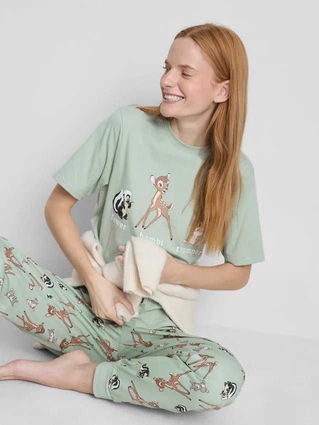 Pijamale cu imprimeu Bambi de la Disney Pijamale cu imprimeu Bambi de la Disney