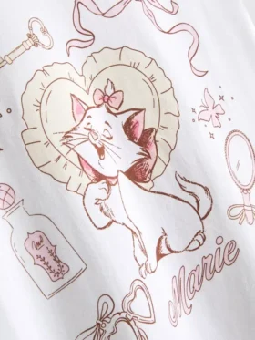 Pijamale cu imprimeu grafic Marie din filmul Disney „Aristocrații”