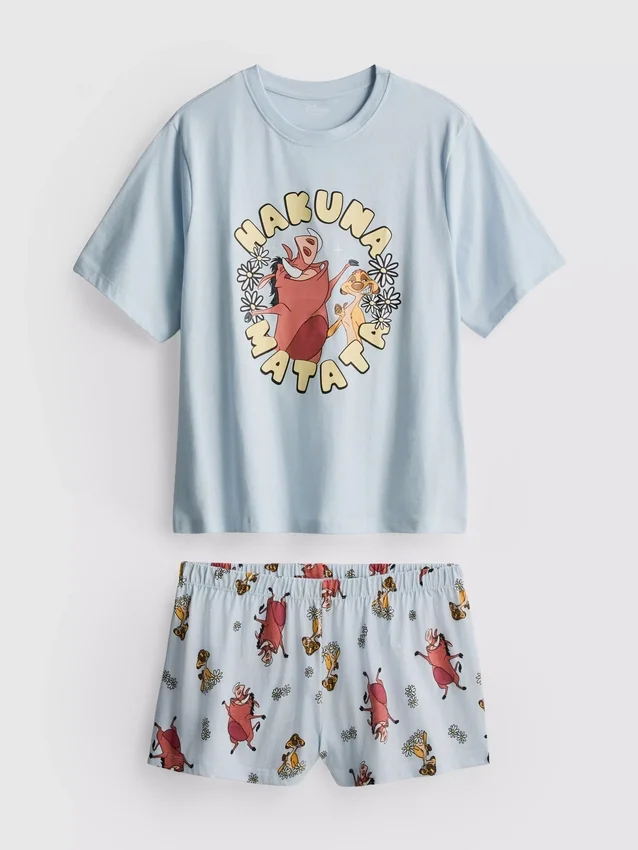 Pijamale cu imprimeu „Hakuna Matata” din filmul Disney „Regele Leu” Pijamale cu imprimeu „Hakuna Matata” din filmul Disney „Regele Leu”