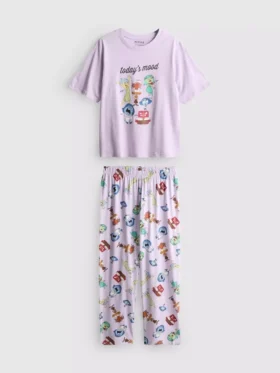 Pijamale cu personaje și imprimeu „Inside Out” de la Disney Pixar