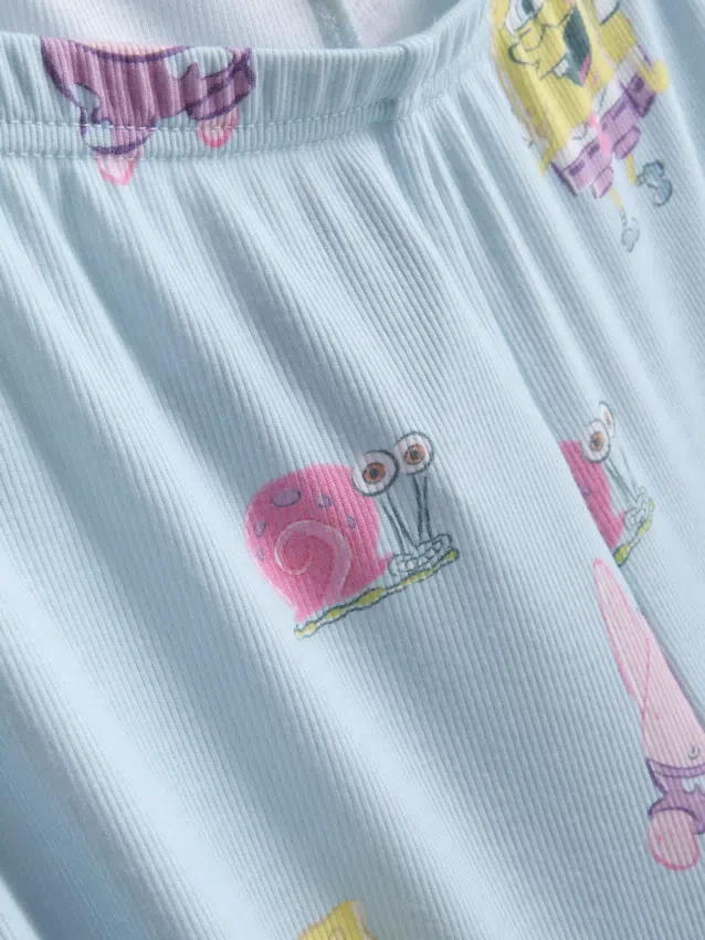 Pijamale cu personajul SpongeBob SquarePants, cu nervuri Pijamale cu personajul SpongeBob SquarePants, cu nervuri
