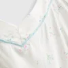Pijamale cu top tip cami cu fundă din satin imprimat Pijamale cu top tip cami cu fundă din satin imprimat