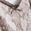 Pijamale cu top tip cami din dantelă cu imprimeu leopard Pijamale cu top tip cami din dantelă cu imprimeu leopard