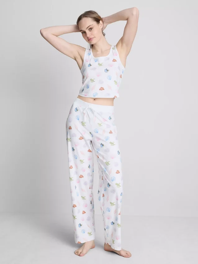 Pijamale cu top tip cami și imprimeu de la Disney Pixar „Finding Nemo”, din țesătură cu conținut ridicat de bumbac Pijamale cu top tip cami și imprimeu de la Disney Pixar „Finding Nemo”, din țesătură cu conținut ridicat de bumbac