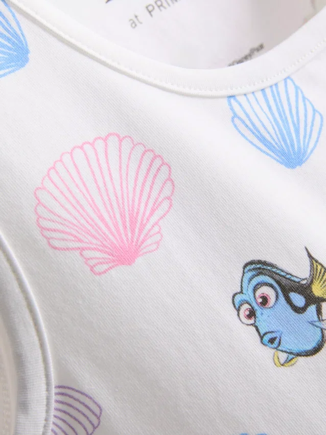 Pijamale cu top tip cami și imprimeu de la Disney Pixar „Finding Nemo”, din țesătură cu conținut ridicat de bumbac Pijamale cu top tip cami și imprimeu de la Disney Pixar „Finding Nemo”, din țesătură cu conținut ridicat de bumbac
