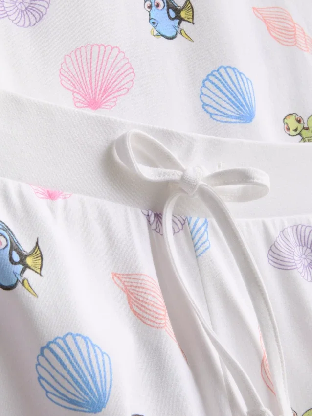 Pijamale cu top tip cami și imprimeu de la Disney Pixar „Finding Nemo”, din țesătură cu conținut ridicat de bumbac Pijamale cu top tip cami și imprimeu de la Disney Pixar „Finding Nemo”, din țesătură cu conținut ridicat de bumbac