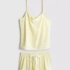 Pijamale cu top tip cami și pantaloni scurți Pijamale cu top tip cami și pantaloni scurți
