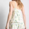 Pijamale cu top tip cami și pantaloni scurți Pijamale cu top tip cami și pantaloni scurți
