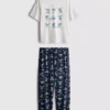 Pijamale cu tricou „Stitch” de la Disney Pijamale cu tricou „Stitch” de la Disney
