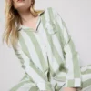 Pijamale din bumbac cu dungi, în stil „boyfriend” Pijamale din bumbac cu dungi, în stil „boyfriend”