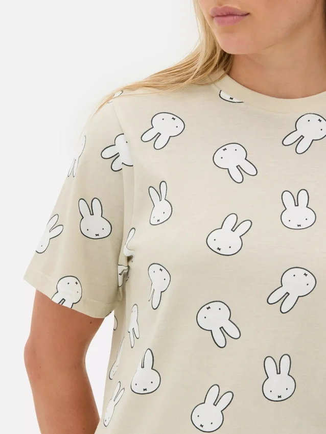 Pijamale din bumbac cu imprimeu Miffy Pijamale din bumbac cu imprimeu Miffy