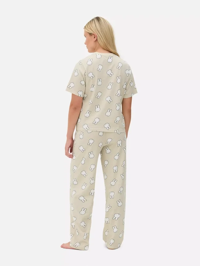 Pijamale din bumbac cu imprimeu Miffy Pijamale din bumbac cu imprimeu Miffy