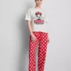 Pijamale din bumbac cu imprimeu Minnie Mouse de la Disney Pijamale din bumbac cu imprimeu Minnie Mouse de la Disney