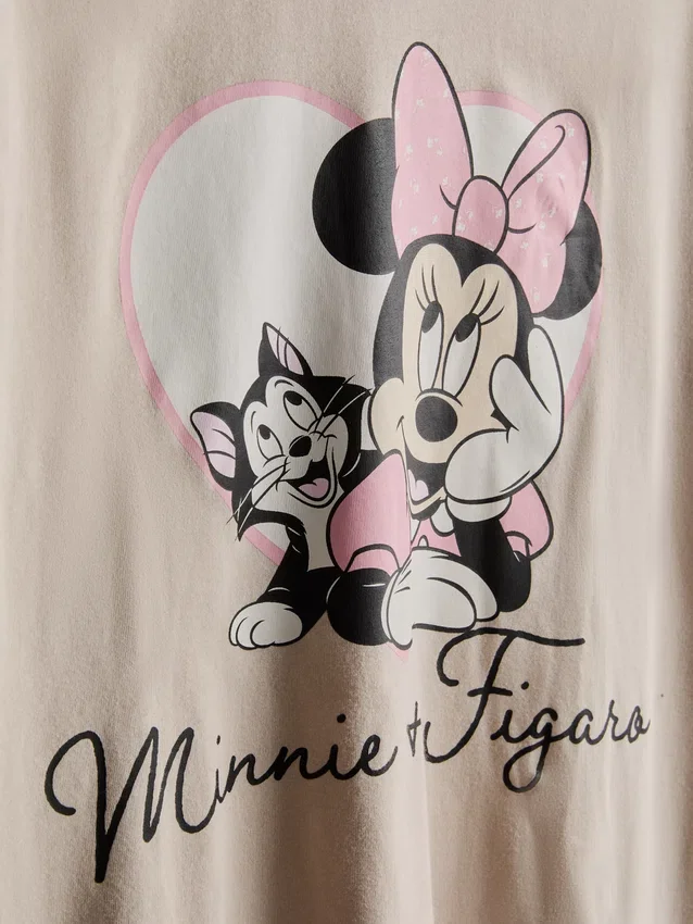 Pijamale din bumbac cu imprimeu Minnie Mouse de la Disney Pijamale din bumbac cu imprimeu Minnie Mouse de la Disney