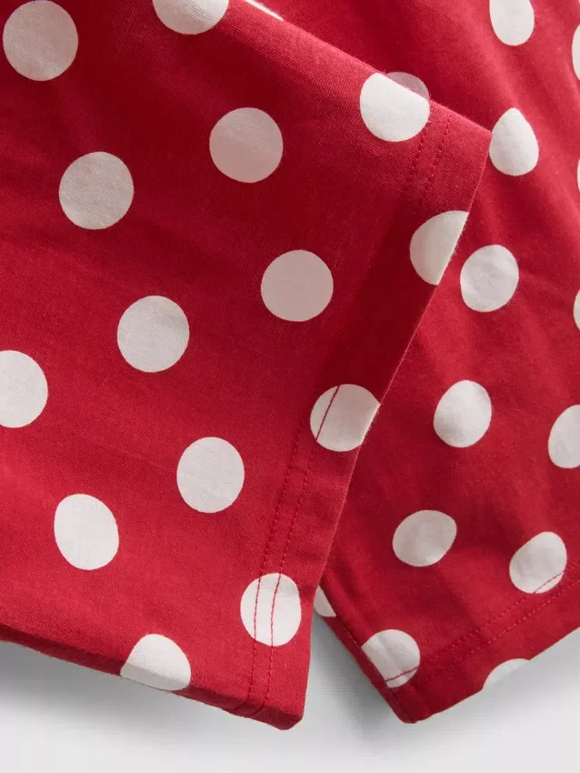Pijamale din bumbac cu imprimeu Minnie Mouse de la Disney Pijamale din bumbac cu imprimeu Minnie Mouse de la Disney
