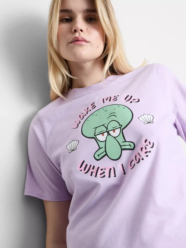 Pijamale din bumbac cu imprimeu SpongeBob SquarePants Pijamale din bumbac cu imprimeu SpongeBob SquarePants