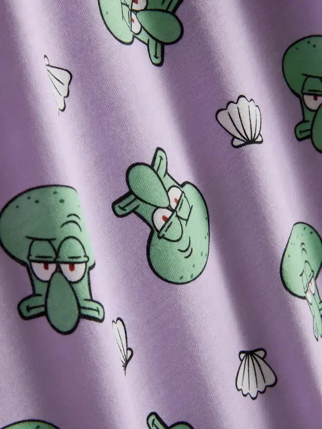Pijamale din bumbac cu imprimeu SpongeBob SquarePants Pijamale din bumbac cu imprimeu SpongeBob SquarePants