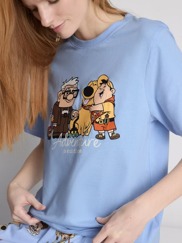 Pijamale din bumbac cu imprimeu „Up“ de la Disney Pixar Pijamale din bumbac cu imprimeu „Up“ de la Disney Pixar