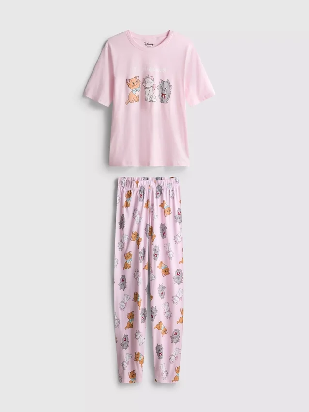 Pijamale din bumbac cu personajul „Aristocrații” de la Disney Pijamale din bumbac cu personajul „Aristocrații” de la Disney