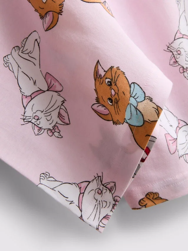 Pijamale din bumbac cu personajul „Aristocrații” de la Disney Pijamale din bumbac cu personajul „Aristocrații” de la Disney