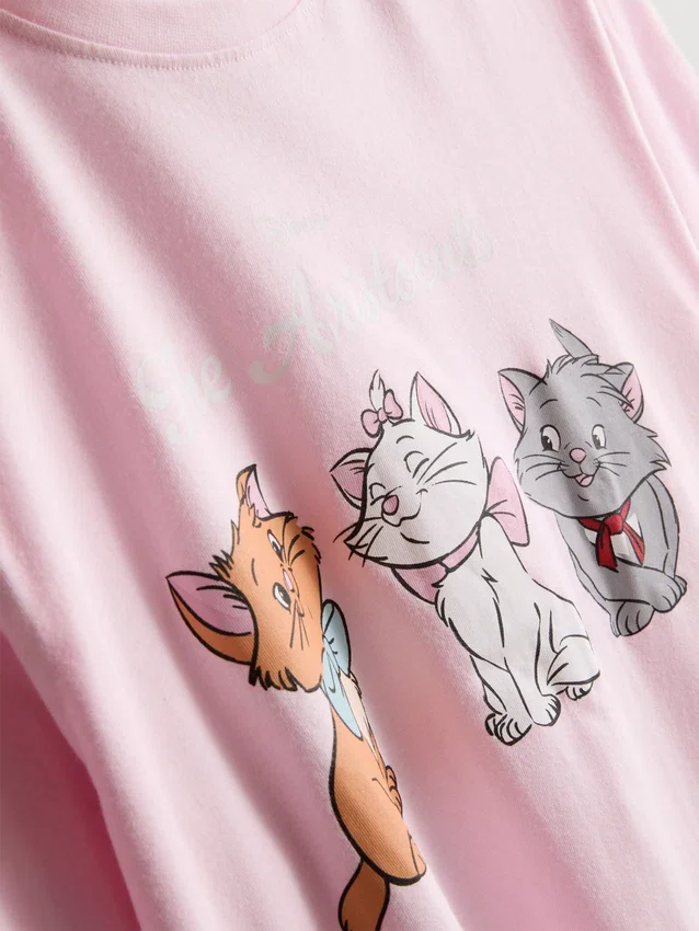 Pijamale din bumbac cu personajul „Aristocrații” de la Disney Pijamale din bumbac cu personajul „Aristocrații” de la Disney