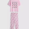 Pijamale din bumbac cu personajul Hello Kitty Pijamale din bumbac cu personajul Hello Kitty