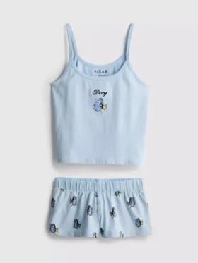 Pijamale Disney cu top fără mâneci și imprimeu „În căutarea lui Nemo”
