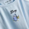 Pijamale Disney cu top fără mâneci și imprimeu „În căutarea lui Nemo”