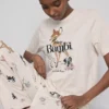 Pijamale Disney din amestec de bumbac cu imprimeu grafic Pijamale Disney din amestec de bumbac cu imprimeu grafic