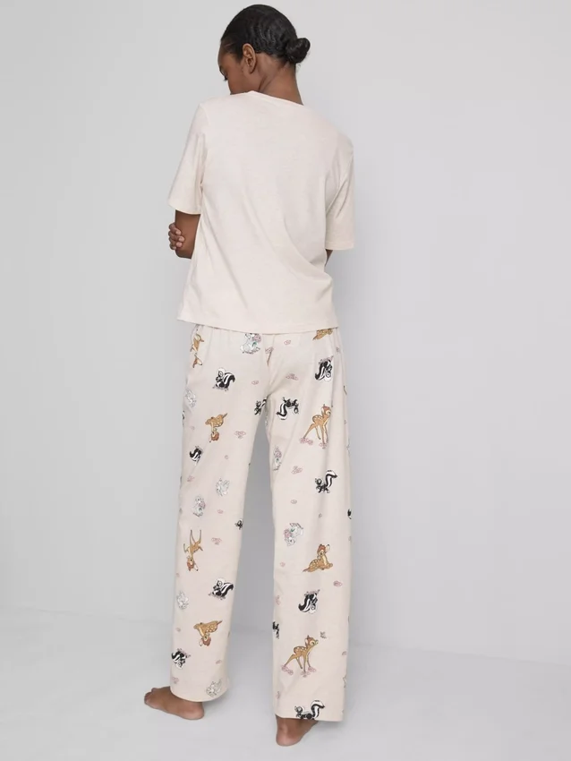 Pijamale Disney din amestec de bumbac cu imprimeu grafic Pijamale Disney din amestec de bumbac cu imprimeu grafic