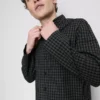 Pijamale lungi din poplin în carouri Pijamale lungi din poplin în carouri