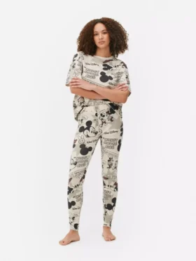 Pijamale retro cu personaje Disney Mickey Mouse