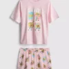 Pijamale scurte cu imprimeu SpongeBob SquarePants