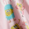 Pijamale scurte cu imprimeu SpongeBob SquarePants