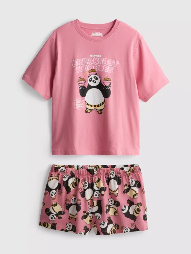 Pijamale scurte cu personajul Kung Fu Panda Pijamale scurte cu personajul Kung Fu Panda