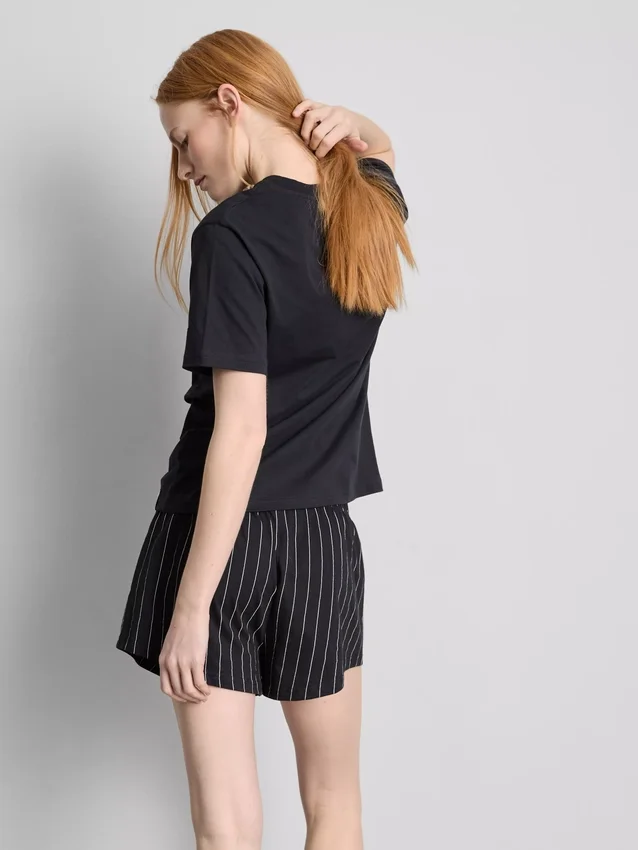 Pijamale scurte cu sloganul „The Devil Wears Prada” Pijamale scurte cu sloganul „The Devil Wears Prada”