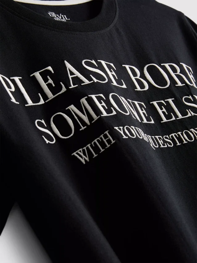 Pijamale scurte cu sloganul „The Devil Wears Prada” Pijamale scurte cu sloganul „The Devil Wears Prada”